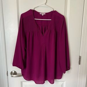 DR2 Women's Blouse in Rich Magenta